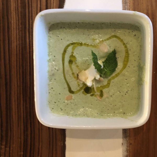 Creamy Cold Cucumber Soup with Labneh