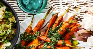 Maple-Roasted Carrots with Carrot-Top Pesto