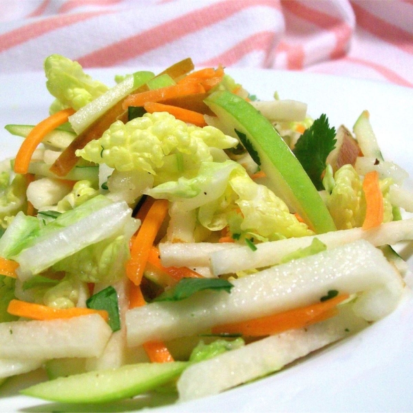 Jicama, Carrot, and Green Apple Slaw