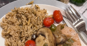 Pork Chops with Mushrooms and Grape Tomatoes