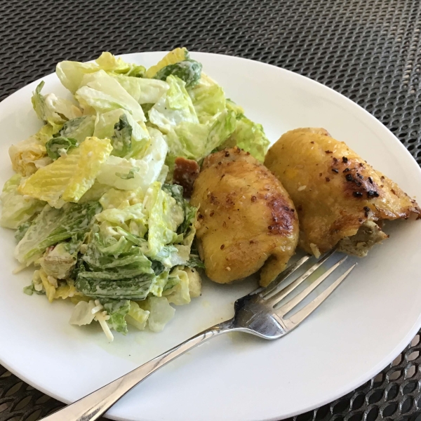 Keto Lemon-Garlic Chicken Thighs in the Air Fryer