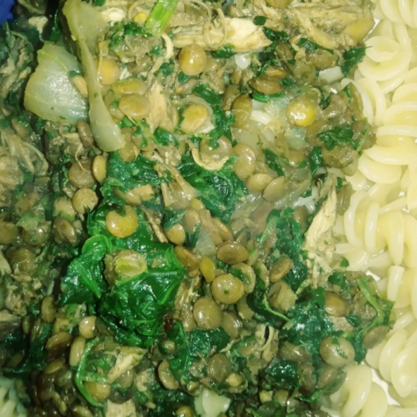 Indian Lentils and Spinach