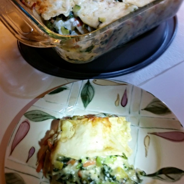 Broccoli and Carrot Lasagna