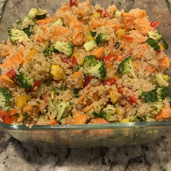 Roasted Sweet Potato Quinoa Salad