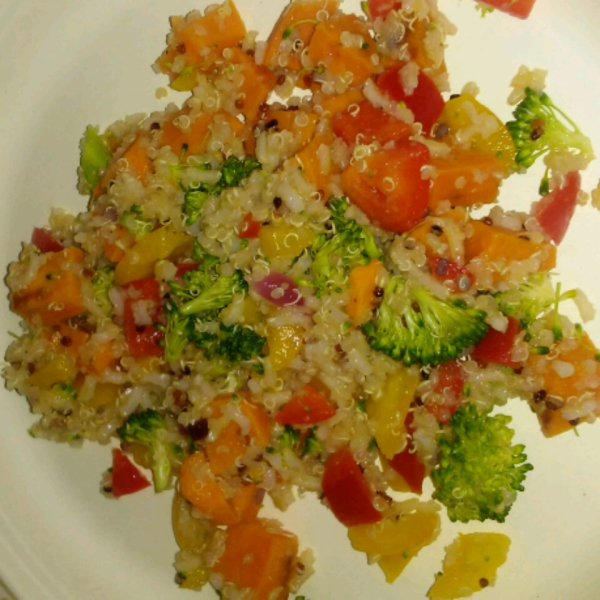 Roasted Sweet Potato Quinoa Salad