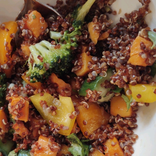 Roasted Sweet Potato Quinoa Salad