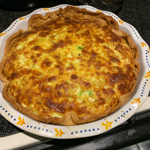 Zucchini Pie with Bacon