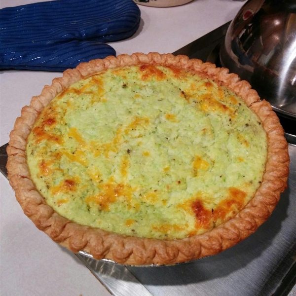 Zucchini Pie with Bacon