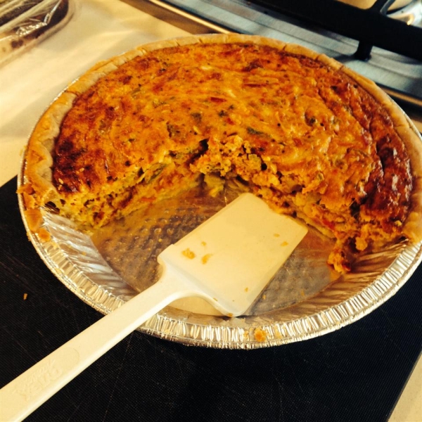 Zucchini Pie with Bacon