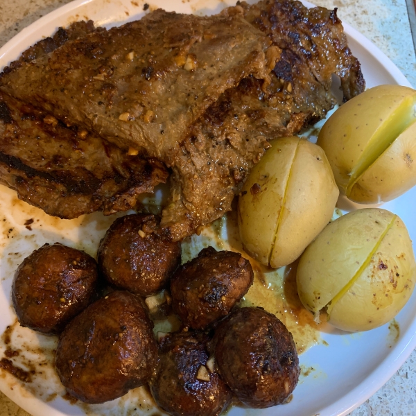 Miso-Glazed Skirt Steak