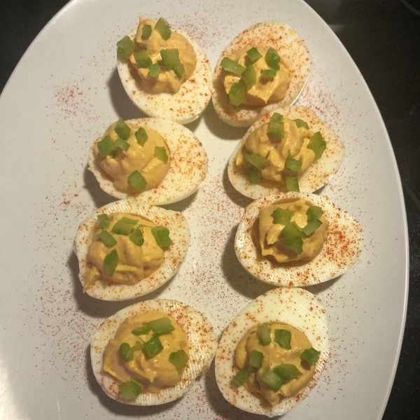 Buffalo Ranch Deviled Eggs