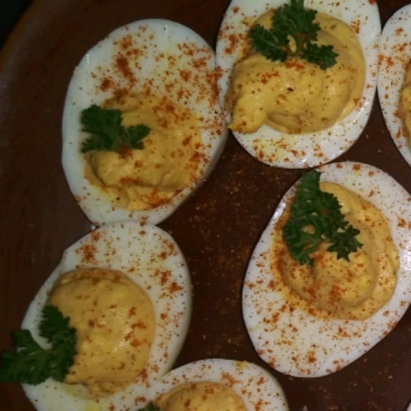 Buffalo Ranch Deviled Eggs