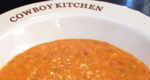 Red Pepper Soup with Feta Cheese