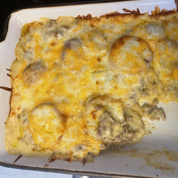 Cheesy Ground Beef and Potatoes