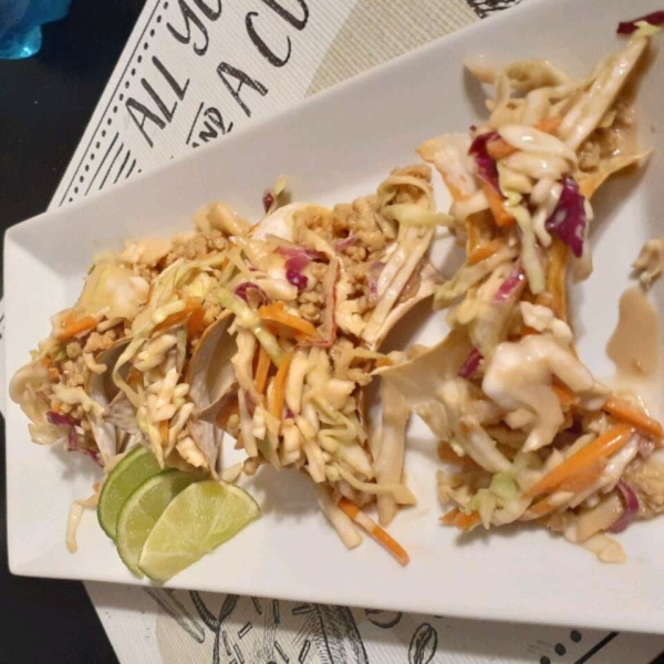 Chicken Wonton Tacos