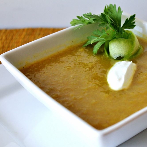 Curried Apple and Leek Soup