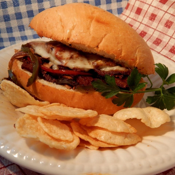 Seitan Philly Cheese Steak Sandwiches