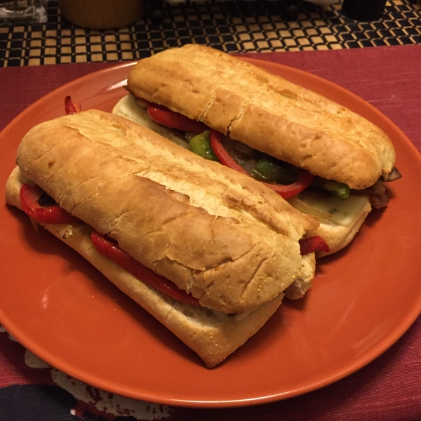 Seitan Philly Cheese Steak Sandwiches