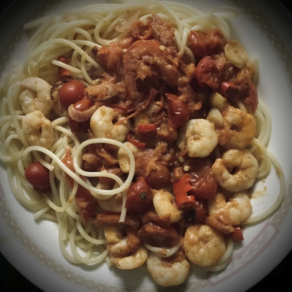 Shrimp Spaghetti with Tomato Sauce