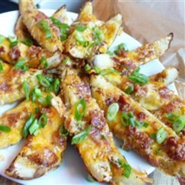 No-Fry Spicy Potato Skins