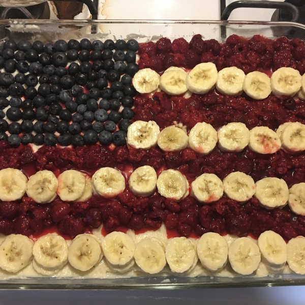 Patriotic Fruit Pizza