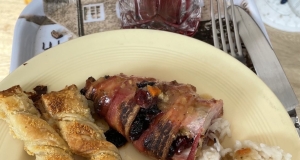 Bacon-Wrapped Cranberry Walnut Pork