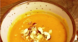 Banana Squash Soup with Sweet Potato and Green Apple