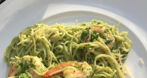 Spinach and Garlic Scape Pesto