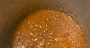 Beef, Green Chili, and Tomato Stew