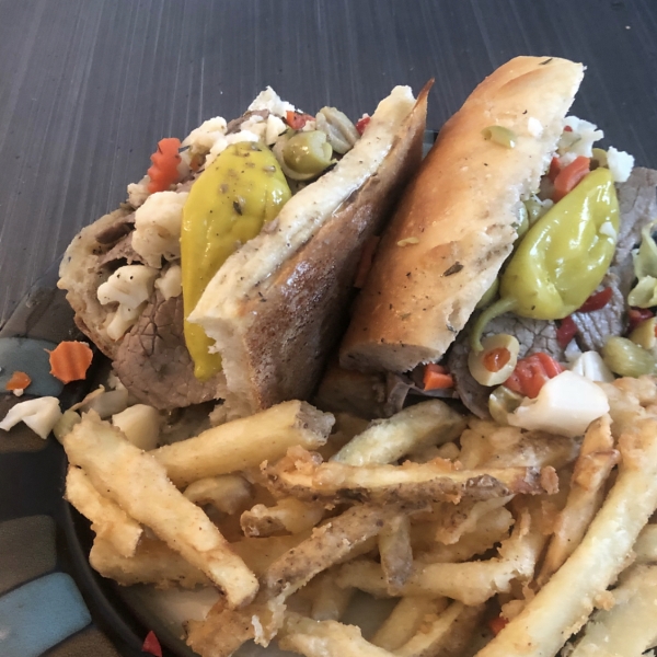 Chicago-Style Italian Beef Sandwich