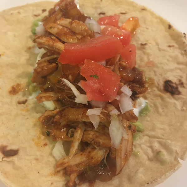 Mango-Lime Shredded Chicken Tacos