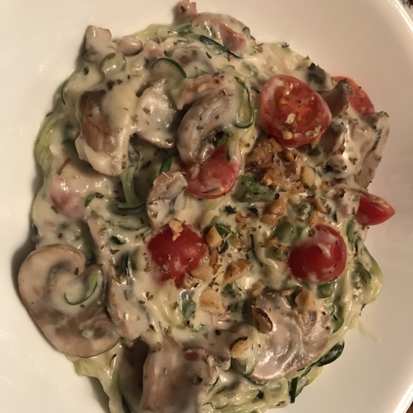 Zucchini Noodle Alfredo