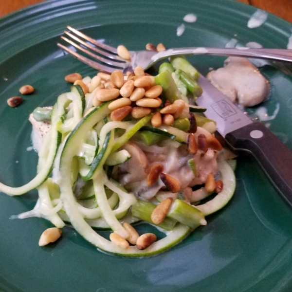 Zucchini Noodle Alfredo