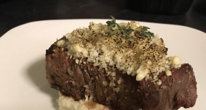 Blue Cheese Crusted Filet Mignon with Port Wine Sauce