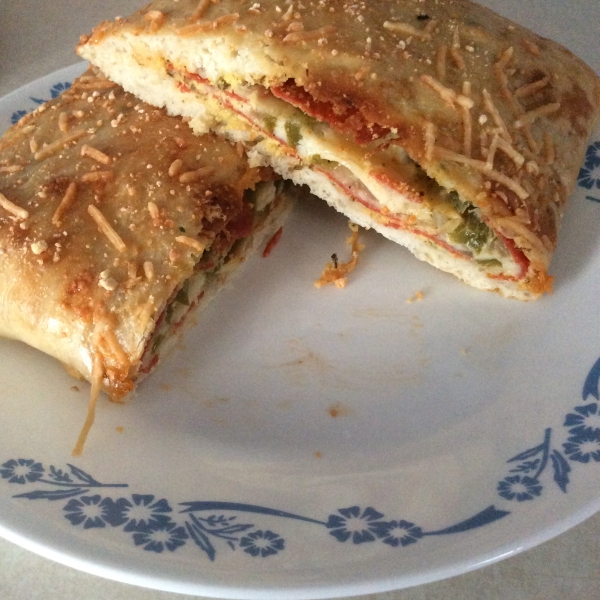 Meat and Veggie Stromboli