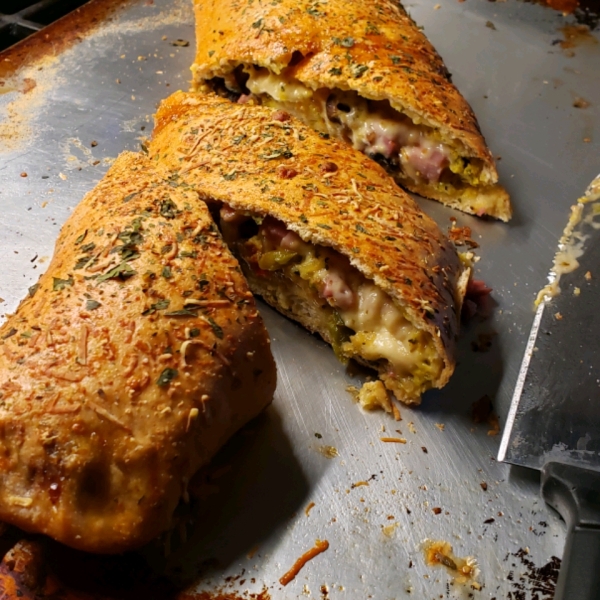 Meat and Veggie Stromboli