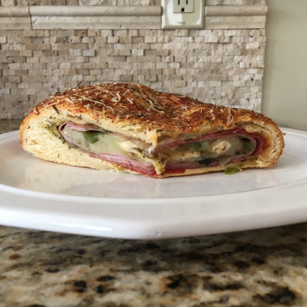 Meat and Veggie Stromboli