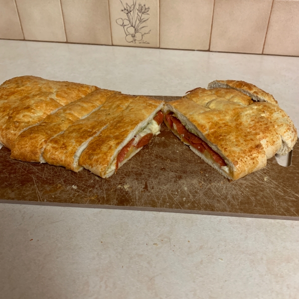 Meat and Veggie Stromboli