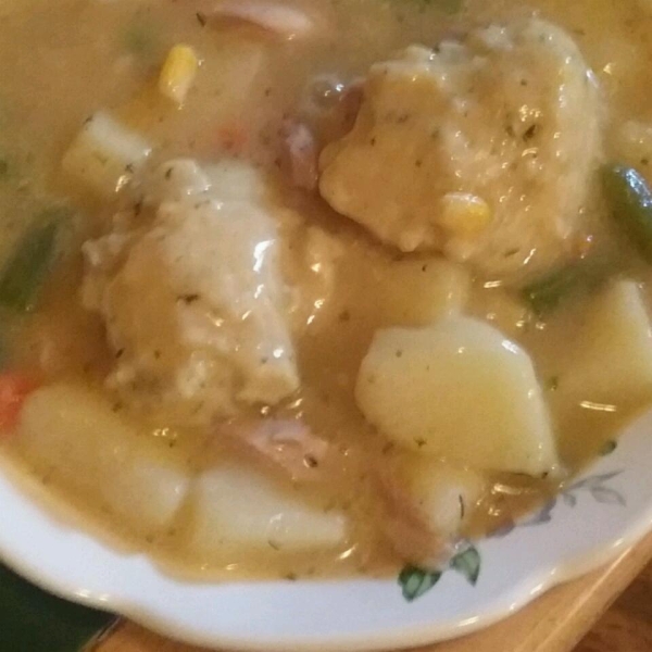 Hearty Turkey Soup with Parsley Dumplings