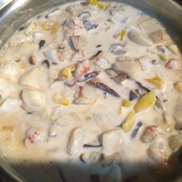 Shrimp & Scallop Stroganoff