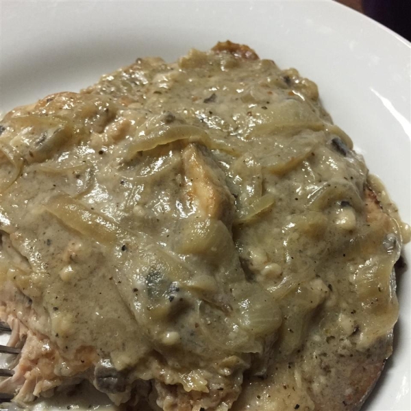 Pork Chops with Mushroom Onion Gravy