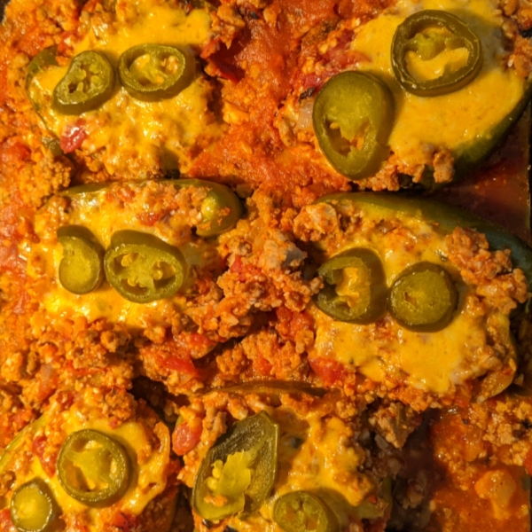 Low Carb Turkey-Stuffed Peppers