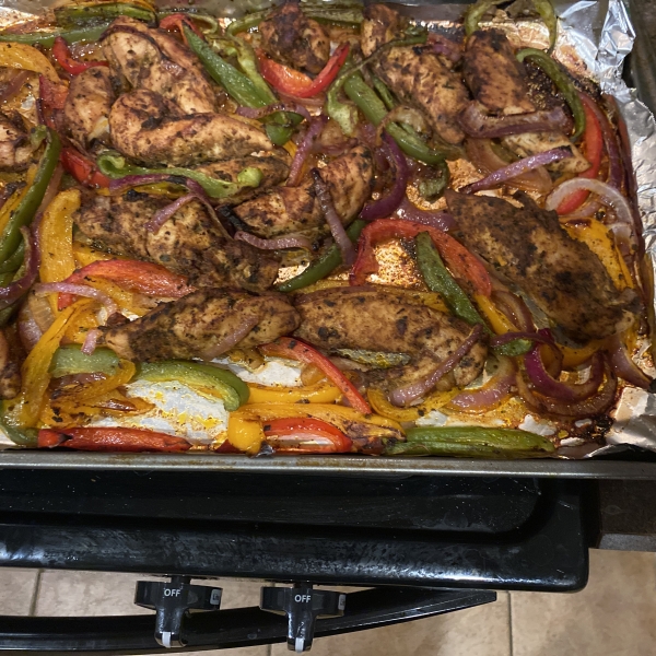 Sheet Pan Chicken Fajitas