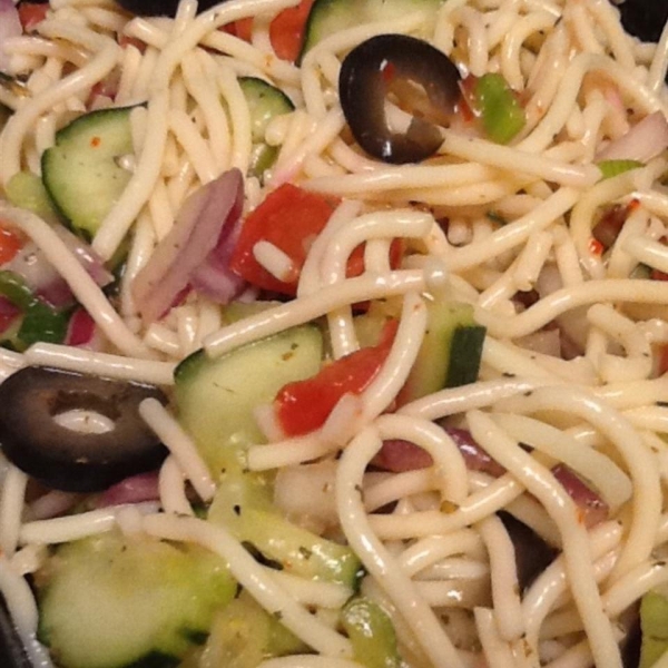 Make-Ahead Spaghetti Salad