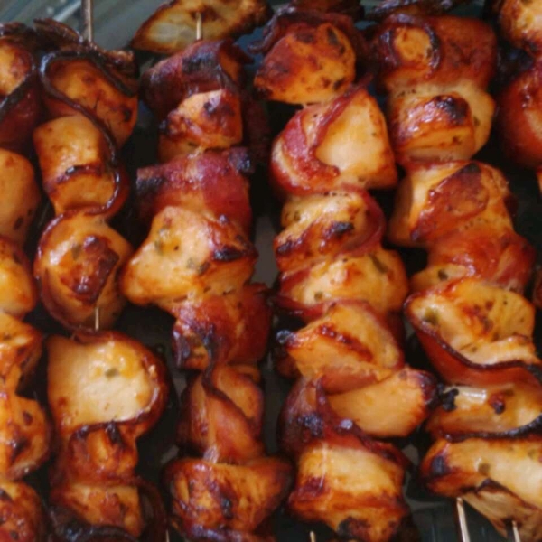 Bacon Ranch Chicken Skewers