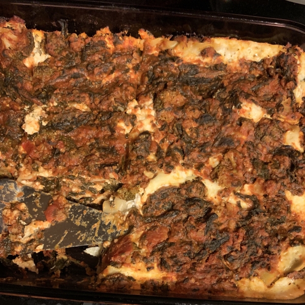 Simple Spinach Lasagna