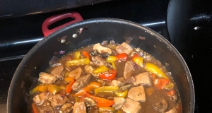 Honey Pork with Peppers