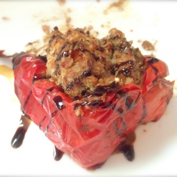 Millet and Beef Stuffed Peppers