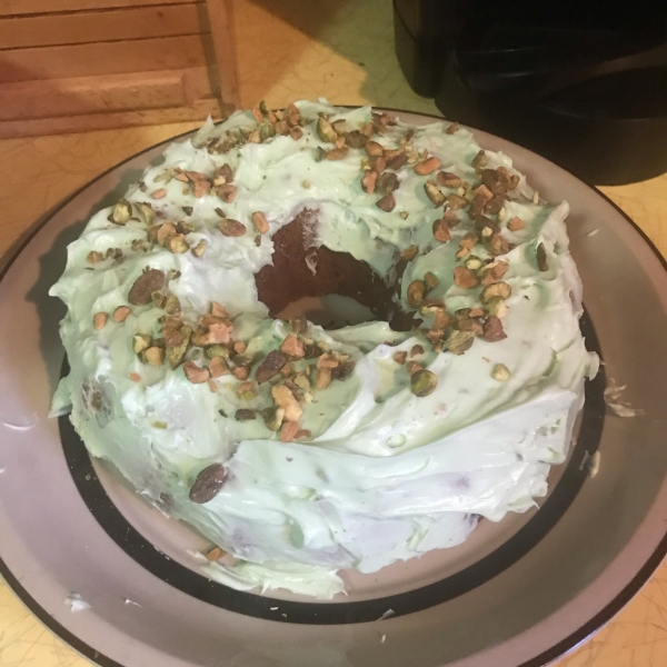 Frosted Pistachio Cake