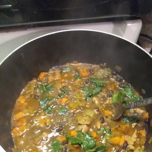 Vegan Black Bean Burger Soup